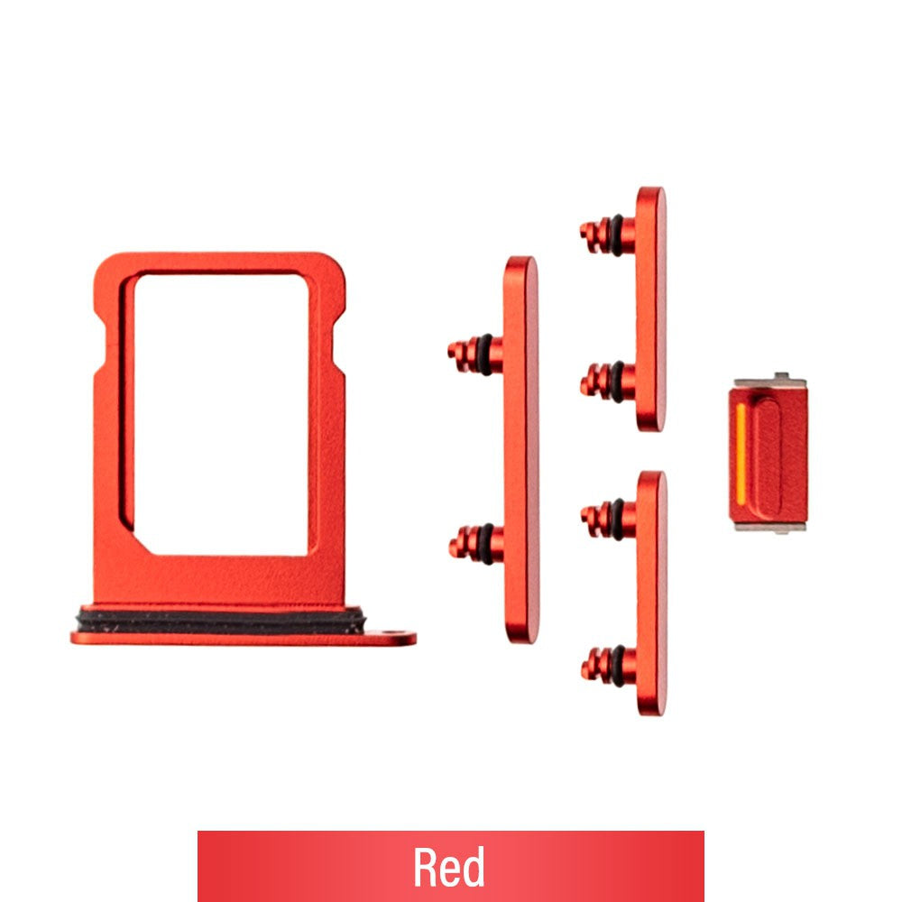 SIM Card Tray and Side Button for iPhone 13 mini-Red SIM Card Tray and Side Button for iPhone 13 mini-Red